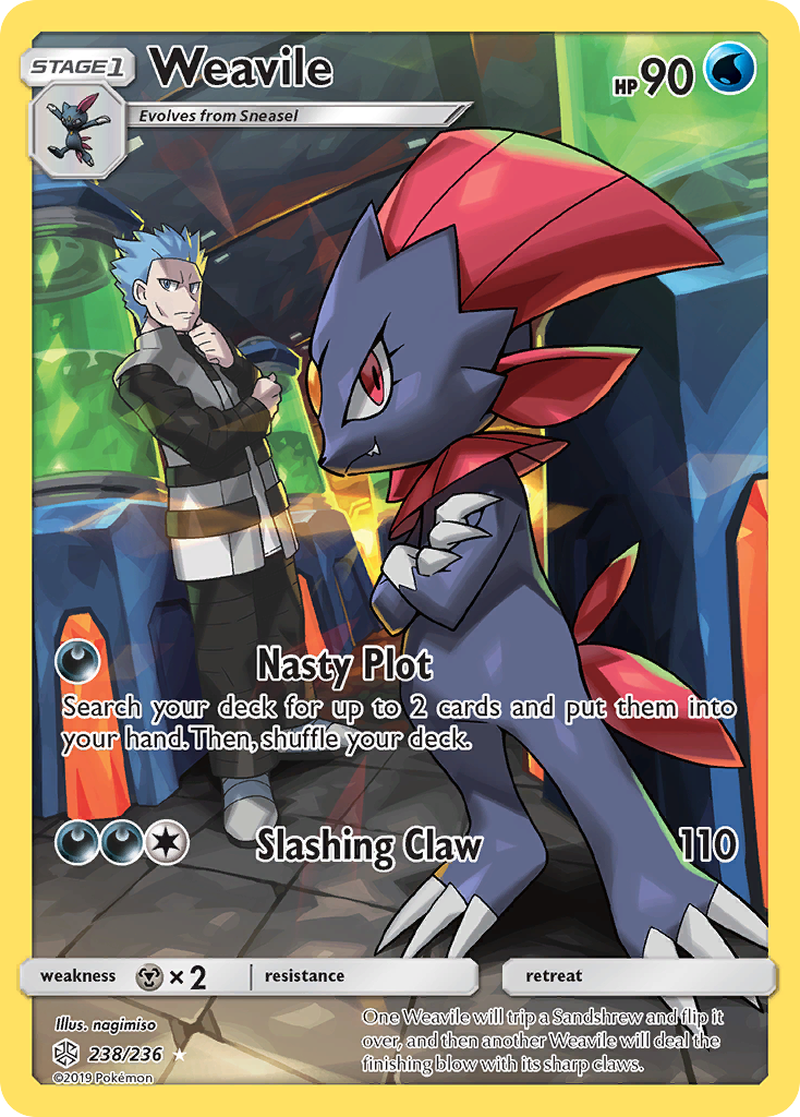 Weavile (238/236) [Sun & Moon: Cosmic Eclipse] | North Game Den