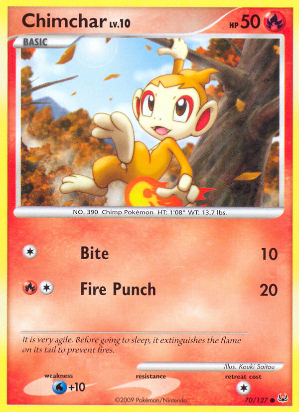 Chimchar (70/127) [Platinum: Base Set] | North Game Den