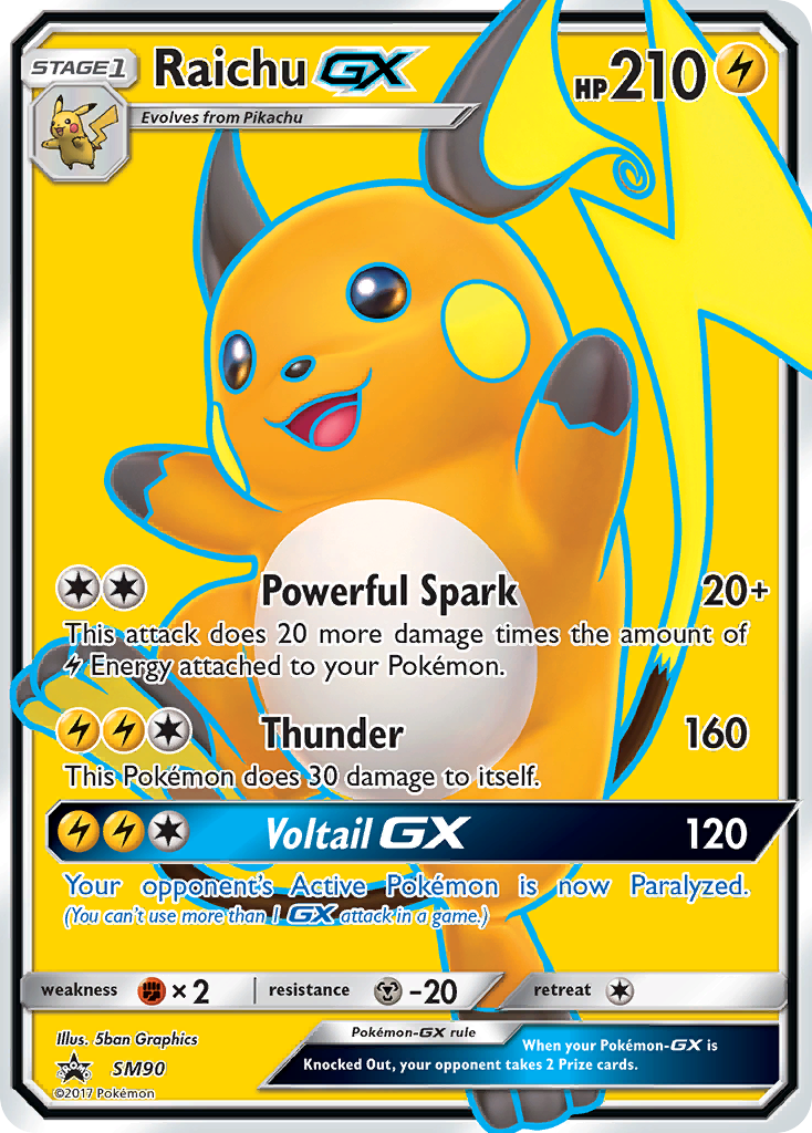 Raichu GX (SM90) [Sun & Moon: Black Star Promos] | North Game Den