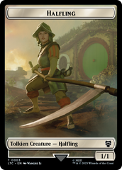 Halfling // Treasure Token [The Lord of the Rings: Tales of Middle-Earth Commander Tokens] | North Game Den