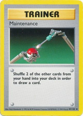 Maintenance (83/102) [Base Set Shadowless Unlimited] | North Game Den