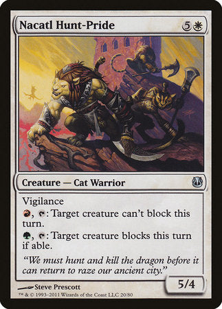Nacatl Hunt-Pride [Duel Decks: Ajani vs. Nicol Bolas] | North Game Den