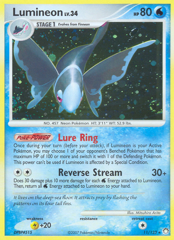 Lumineon (11/123) [Diamond & Pearl: Mysterious Treasures] | North Game Den