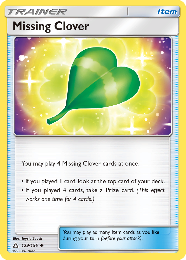 Missing Clover (129/156) [Sun & Moon: Ultra Prism] | North Game Den