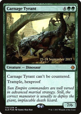 Carnage Tyrant [Ixalan Promos] | North Game Den