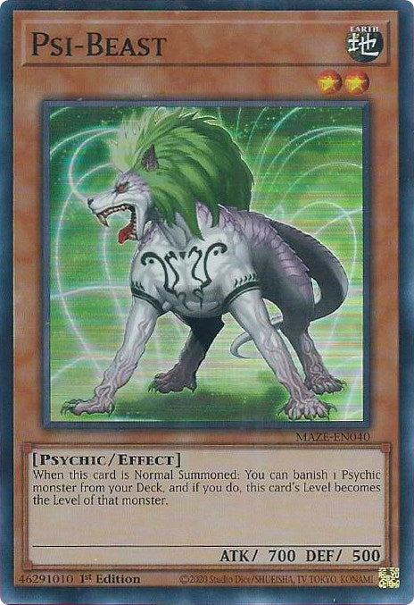 Psi-Beast [MAZE-EN040] Super Rare | North Game Den