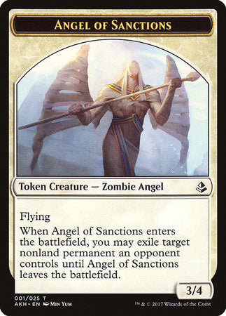 Angel of Sanctions Token [Amonkhet Tokens] | North Game Den