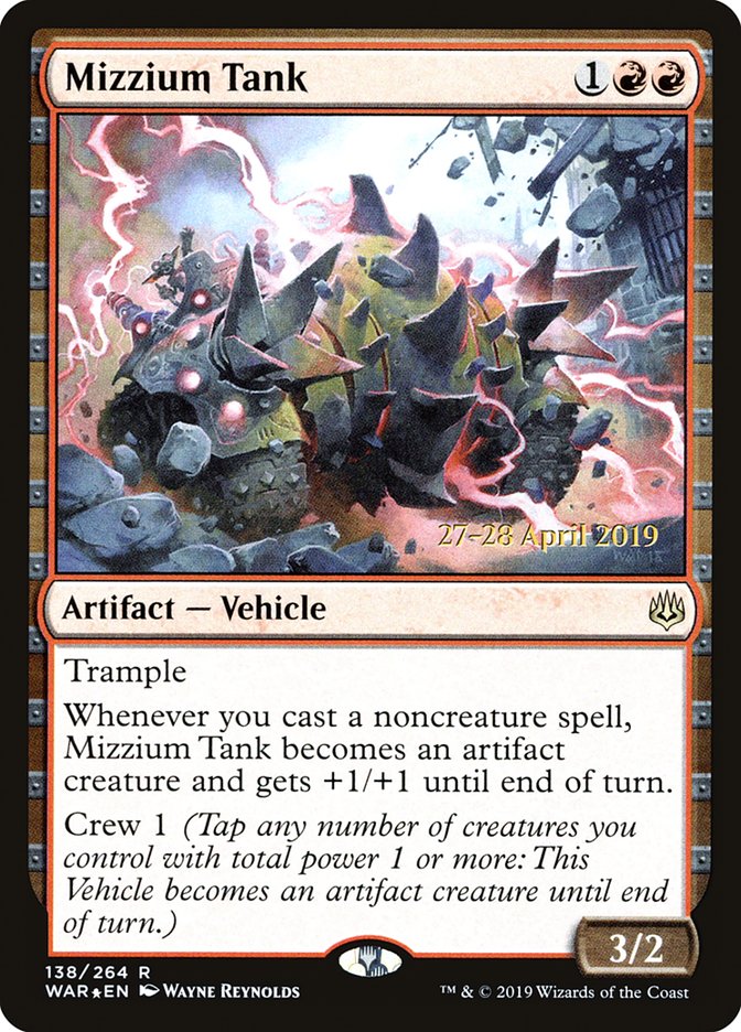 Mizzium Tank  [War of the Spark Prerelease Promos] | North Game Den