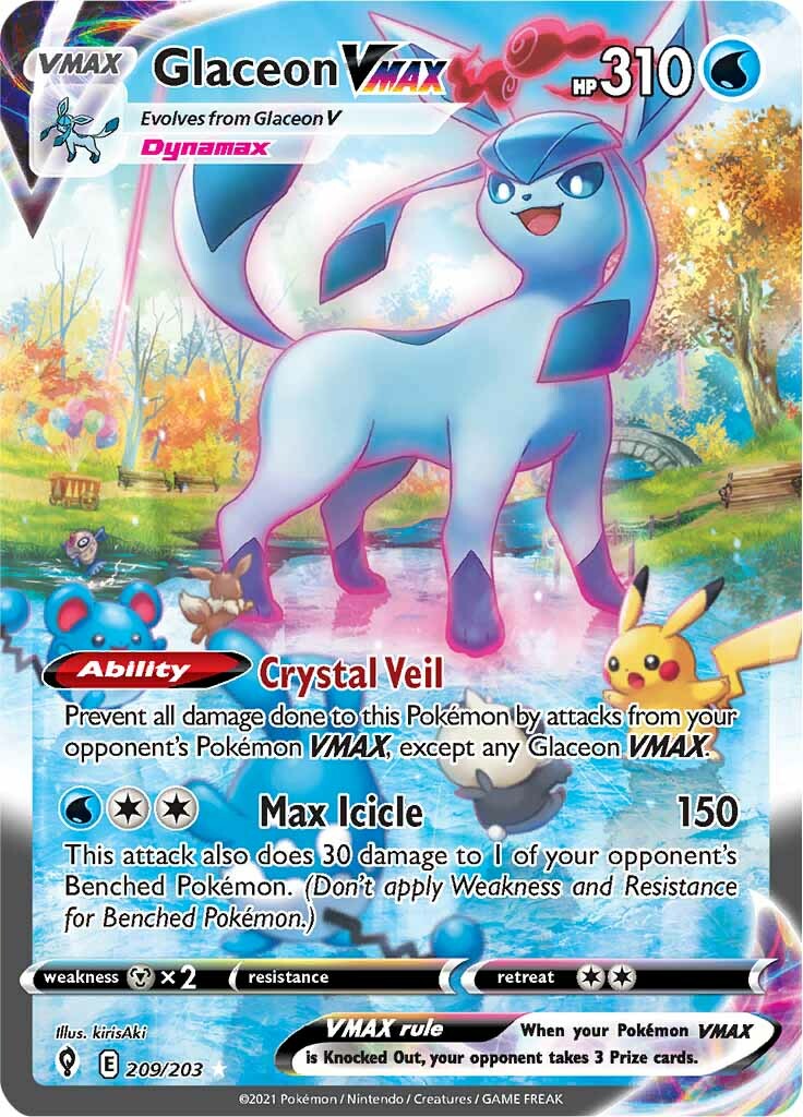 Glaceon VMAX (209/203) [Sword & Shield: Evolving Skies] | North Game Den