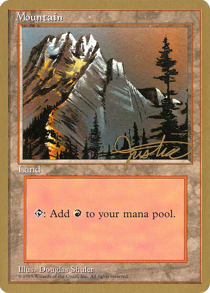 Mountain (mj373) (Mark Justice) [Pro Tour Collector Set] | North Game Den