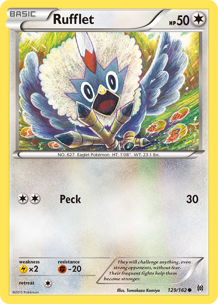 Rufflet (129/162) [XY: BREAKthrough] | North Game Den