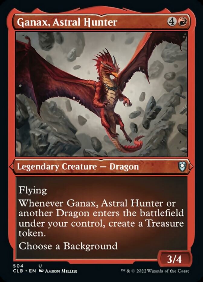 Ganax, Astral Hunter (Foil Etched) [Commander Legends: Battle for Baldur's Gate] | North Game Den