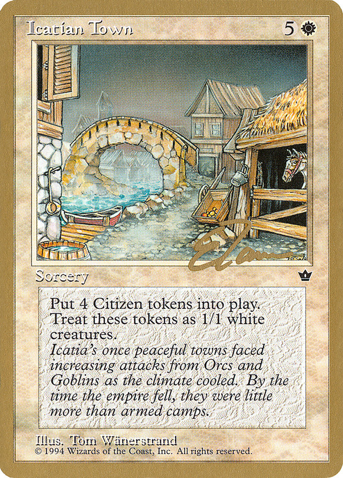 Icatian Town (Eric Tam) [Pro Tour Collector Set] | North Game Den