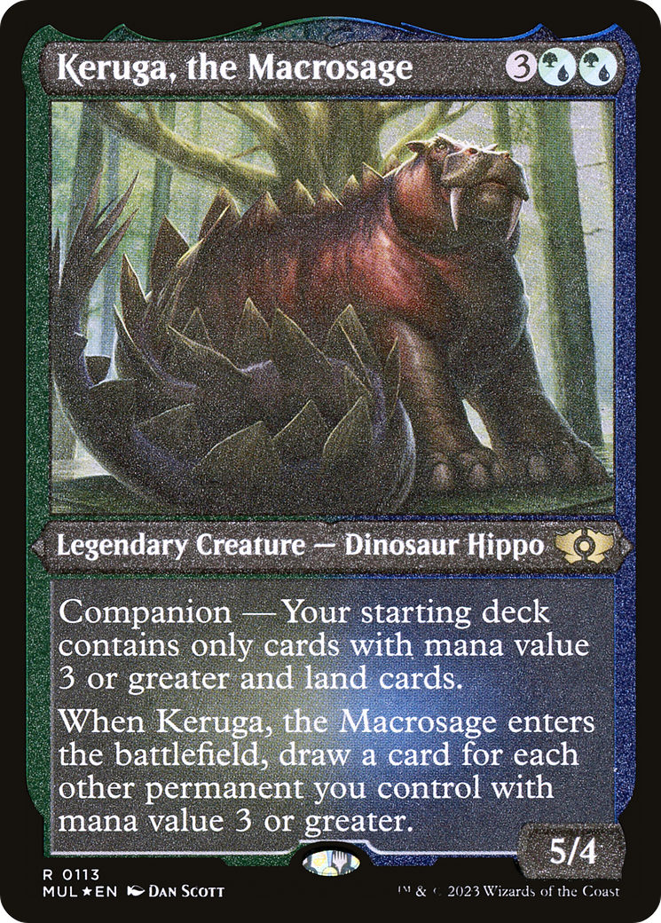 Keruga, the Macrosage (Foil Etched) [Multiverse Legends] | North Game Den
