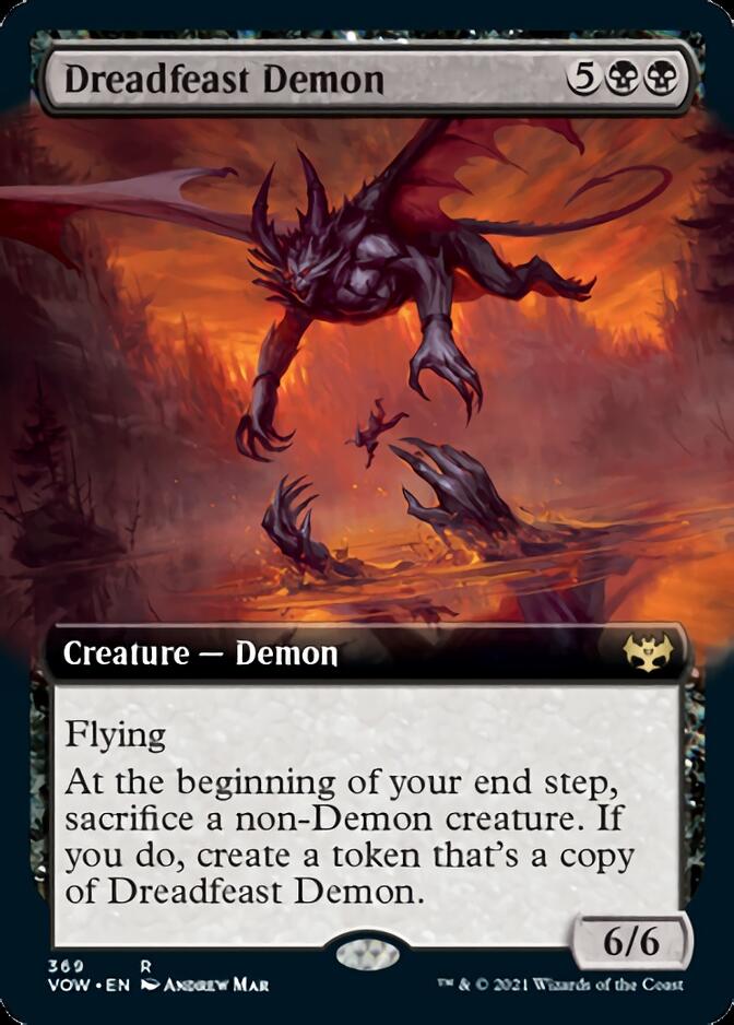 Dreadfeast Demon (Extended) [Innistrad: Crimson Vow] | North Game Den