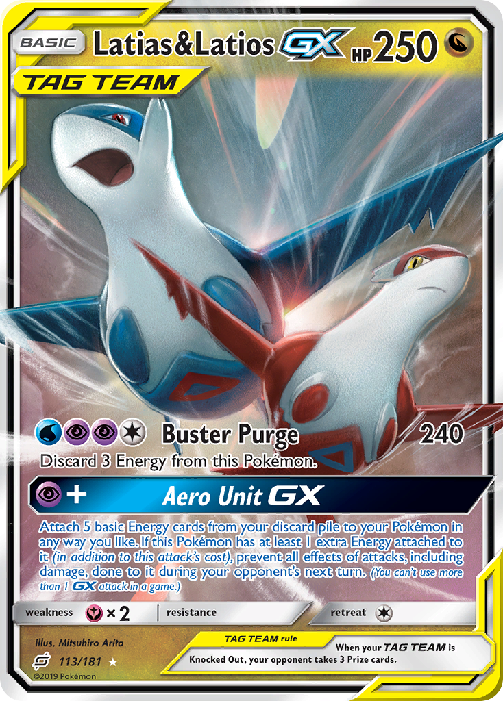 Latias & Latios GX (113/181) [Sun & Moon: Team Up] | North Game Den