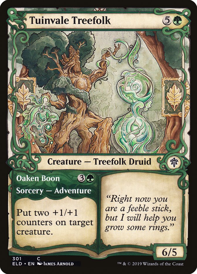 Tuinvale Treefolk // Oaken Boon (Showcase) [Throne of Eldraine] | North Game Den