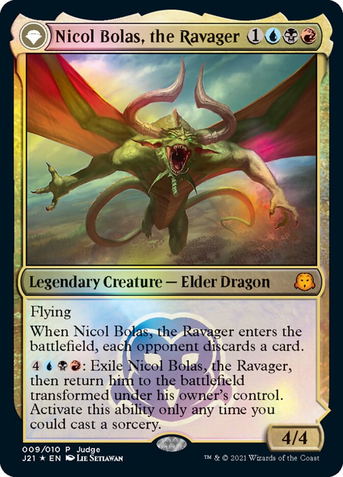 Nicol Bolas, the Ravager [Judge Gift Cards 2021] | North Game Den