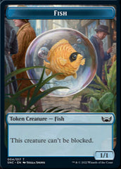 Clue // Fish Double-sided Token [Streets of New Capenna Commander Tokens] | North Game Den