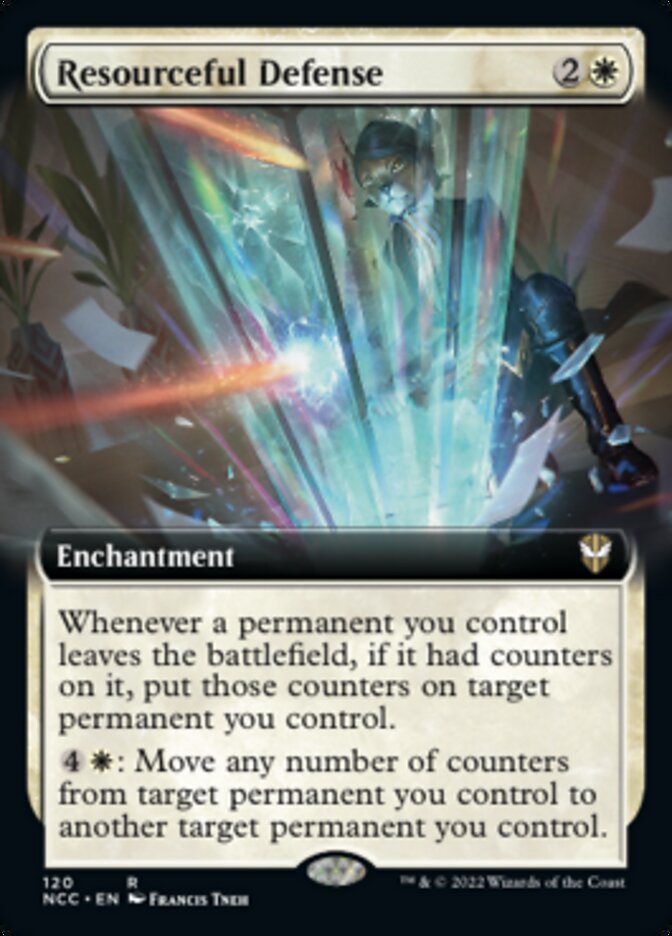 Resourceful Defense (Extended Art) [Streets of New Capenna Commander] | North Game Den