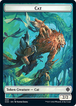 Saproling // Cat Double-Sided Token [Starter Commander Decks] | North Game Den