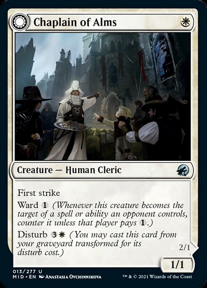 Chaplain of Alms // Chapel Shieldgeist [Innistrad: Midnight Hunt] | North Game Den