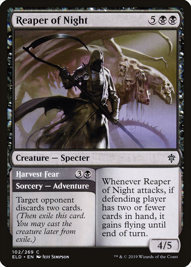 Reaper of Night // Harvest Fear [Throne of Eldraine] | North Game Den