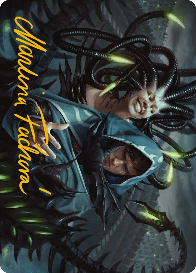 Phyrexian Arena Art Card (Gold-Stamped Signature) [Phyrexia: All Will Be One Art Series] | North Game Den
