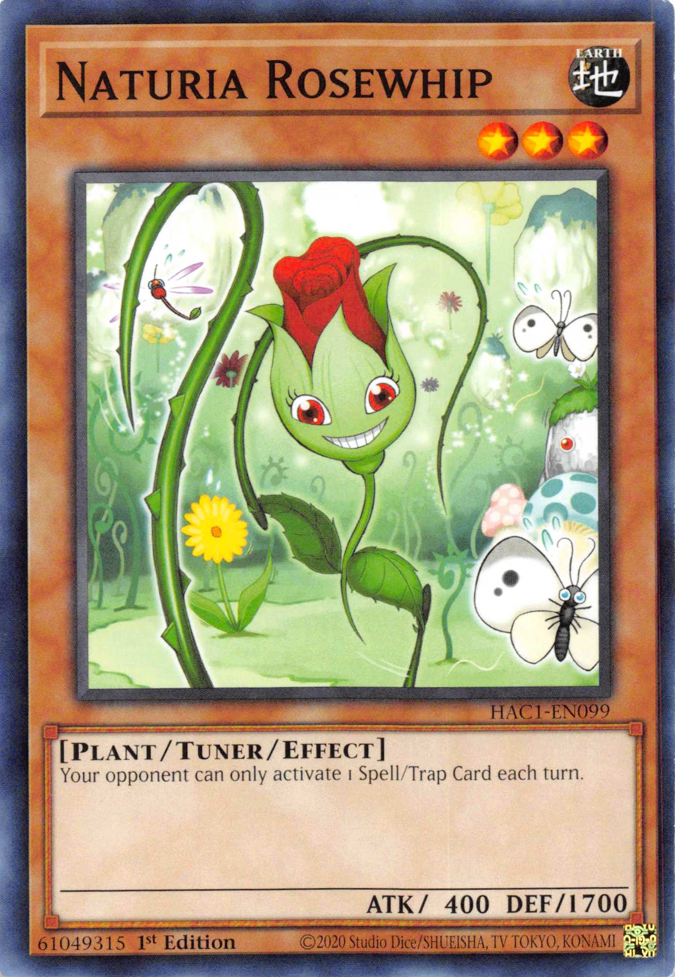 Naturia Rosewhip [HAC1-EN099] Common | North Game Den