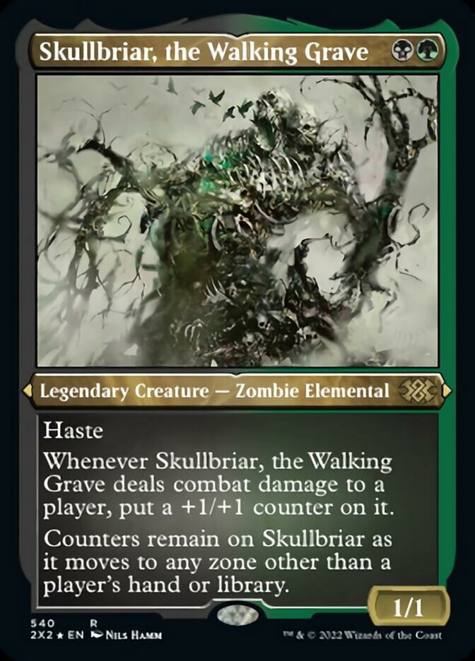 Skullbriar, the Walking Grave (Foil Etched) [Double Masters 2022] | North Game Den