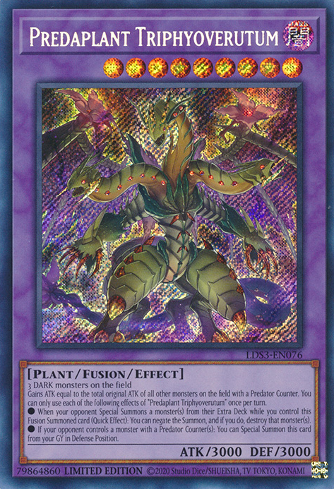 Predaplant Triphyoverutum [LDS3-EN076] Secret Rare | North Game Den