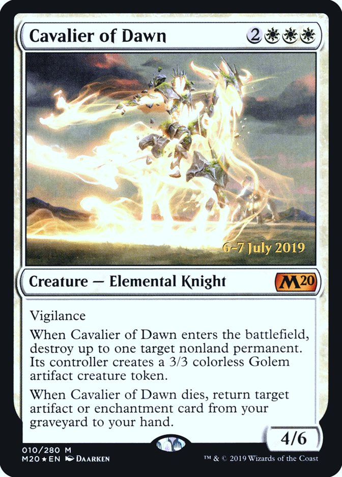 Cavalier of Dawn  [Core Set 2020 Prerelease Promos] | North Game Den