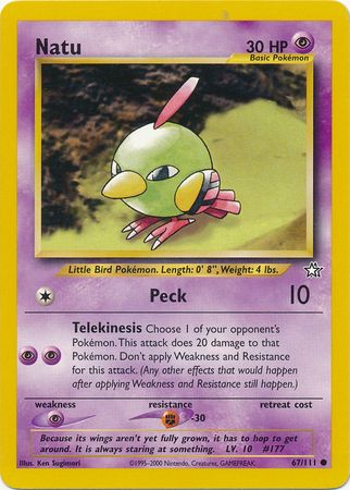 Natu (67/111) [Neo Genesis Unlimited] | North Game Den