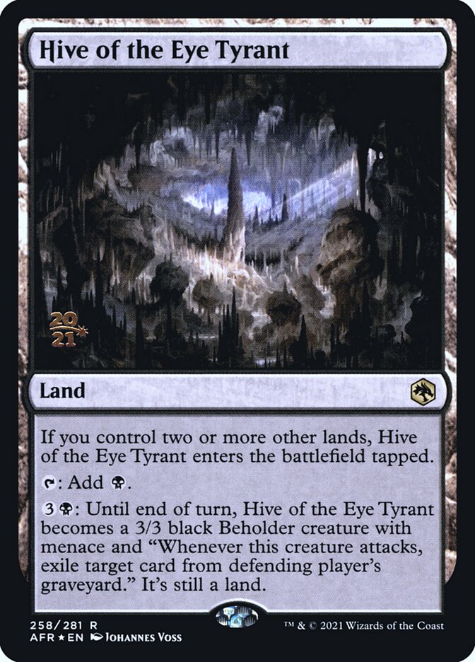 Hive of the Eye Tyrant [Dungeons & Dragons: Adventures in the Forgotten Realms Prerelease Promos] | North Game Den