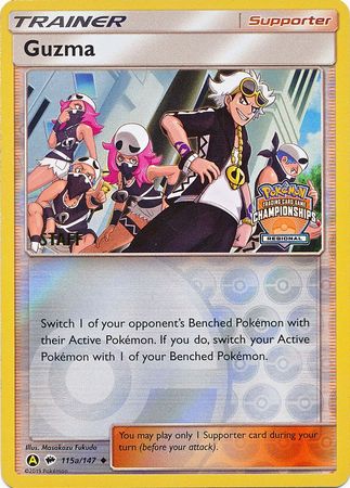 Guzma (115a/147) (Regional Championship Promo Staff) [Sun & Moon: Burning Shadows] | North Game Den