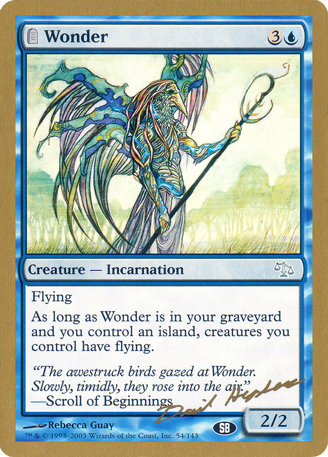 Wonder (Dave Humpherys) (SB) [World Championship Decks 2003] | North Game Den