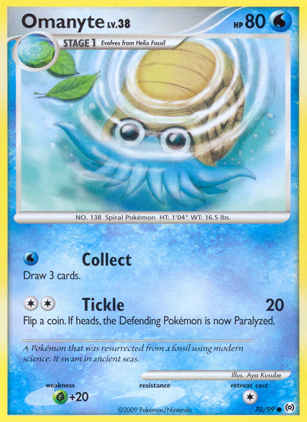 Omanyte (70/99) [Platinum: Arceus] | North Game Den