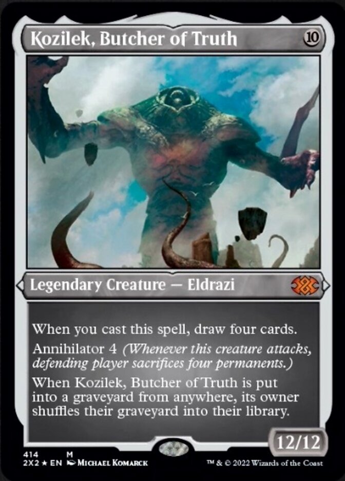 Kozilek, Butcher of Truth (Foil Etched) [Double Masters 2022] | North Game Den