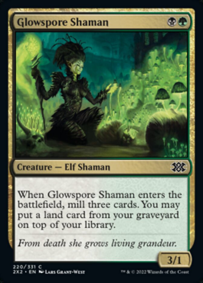 Glowspore Shaman [Double Masters 2022] | North Game Den