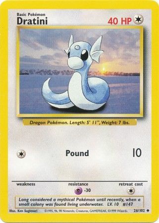 Dratini (26/102) [Base Set Unlimited] | North Game Den