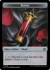 Blood // Vampire (0004) Double-Sided Token [The Lost Caverns of Ixalan Commander Tokens] | North Game Den