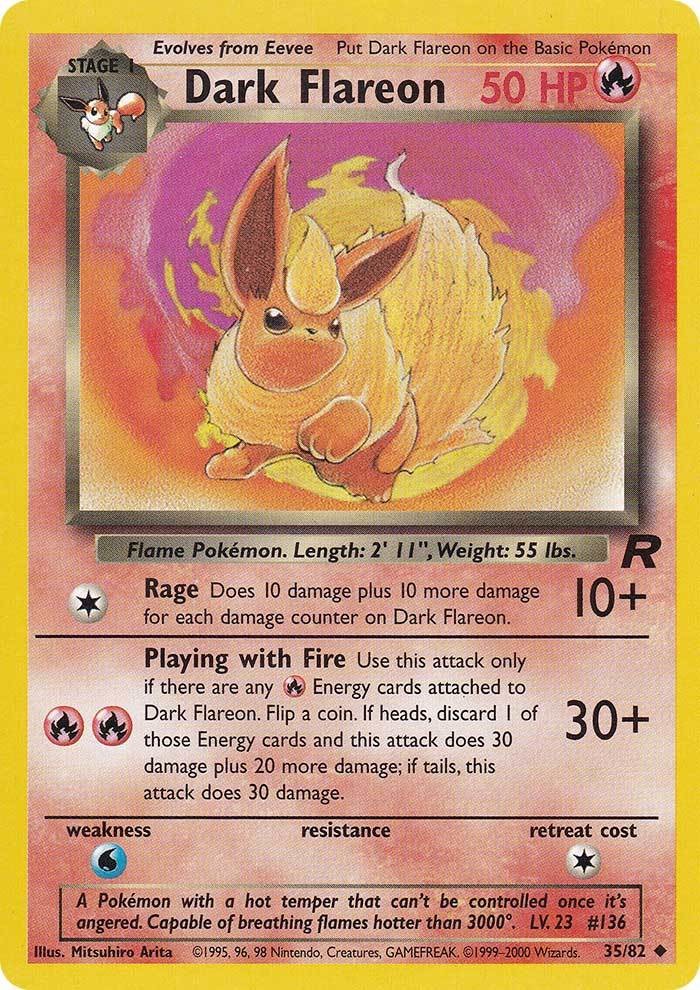 Dark Flareon (35/82) [Team Rocket Unlimited] | North Game Den