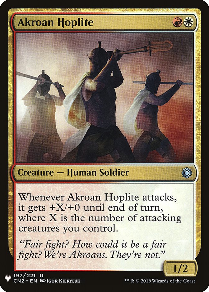Akroan Hoplite [Mystery Booster] | North Game Den
