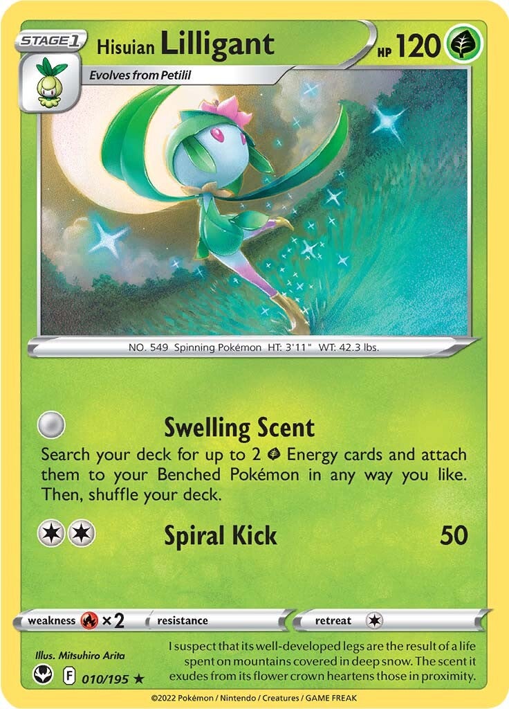 Hisuian Lilligant (010/195) [Sword & Shield: Silver Tempest] | North Game Den