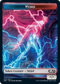 Weird // Zombie Double-sided Token [Core Set 2021 Tokens] | North Game Den