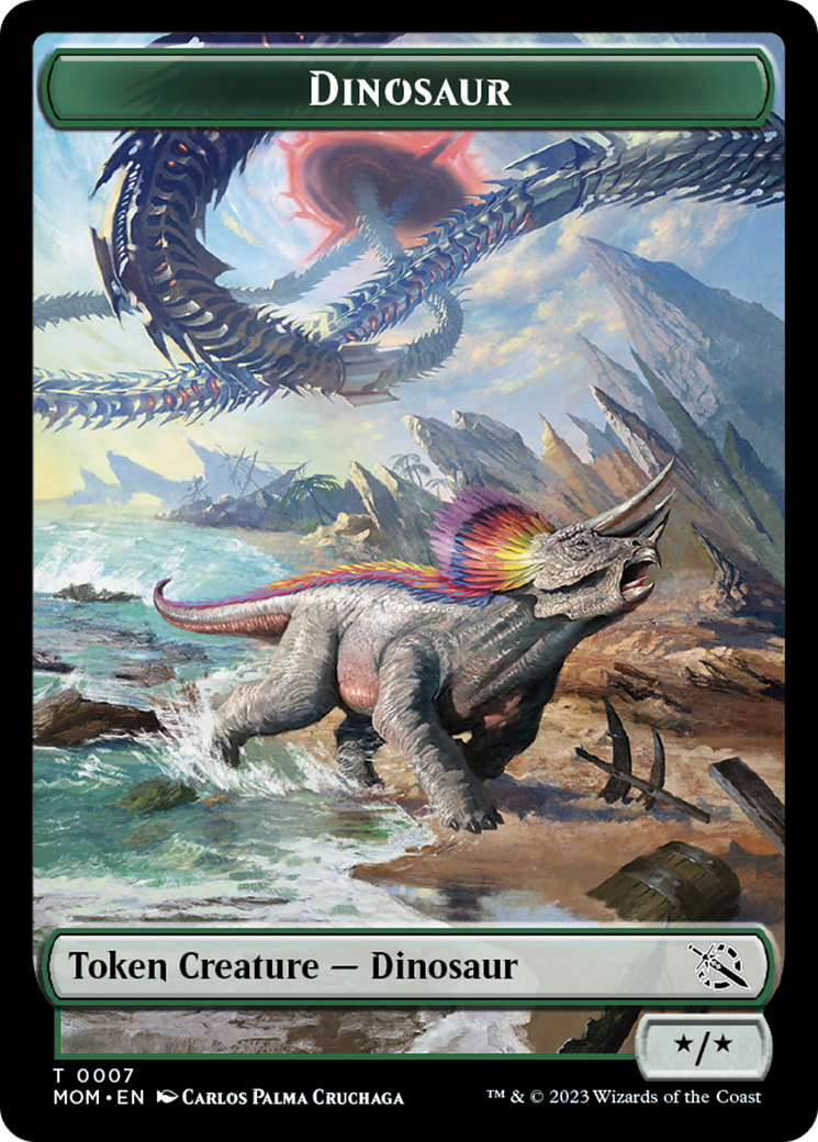 Dinosaur Token [March of the Machine Tokens] | North Game Den