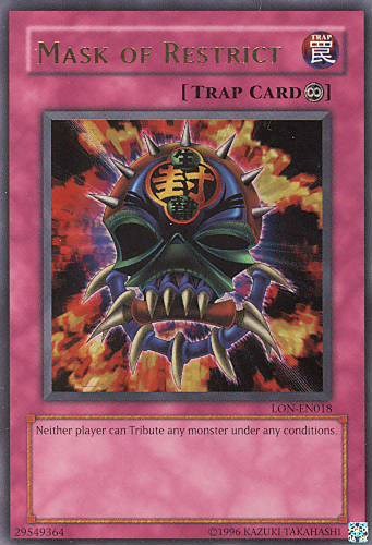 Mask of Restrict [LON-EN018] Ultra Rare | North Game Den