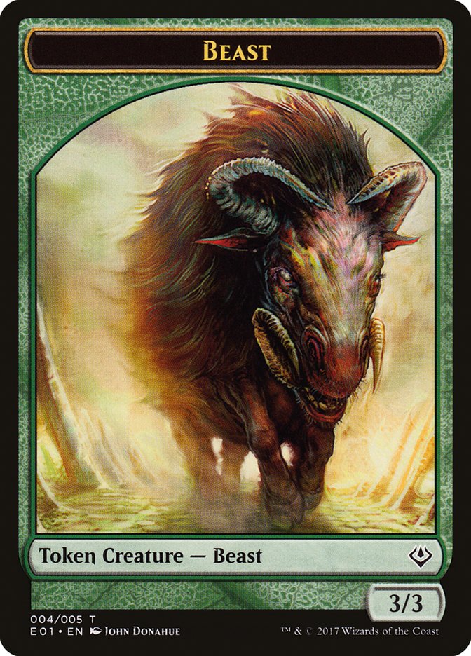 Beast (004/005) [Archenemy: Nicol Bolas Tokens] | North Game Den