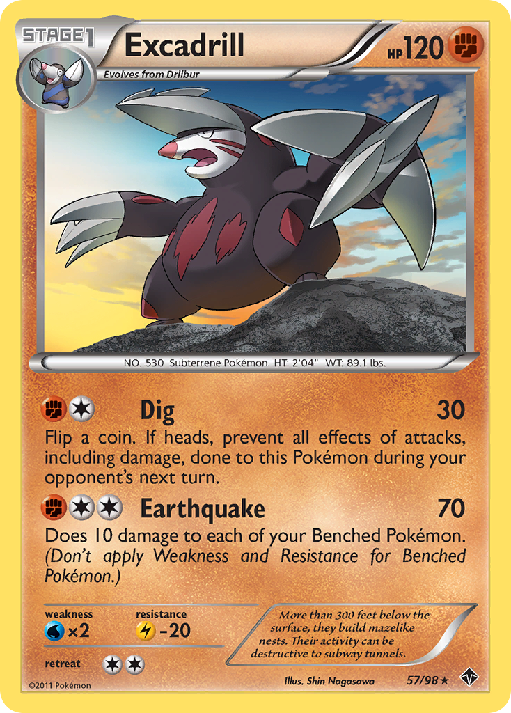 Excadrill (57/98) [Black & White: Emerging Powers] | North Game Den