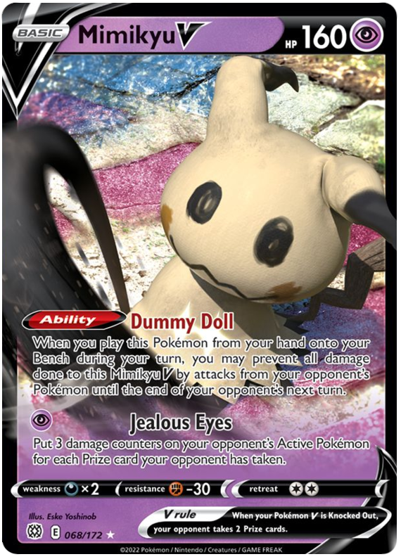 Mimikyu V (068/172) [Sword & Shield: Brilliant Stars] | North Game Den